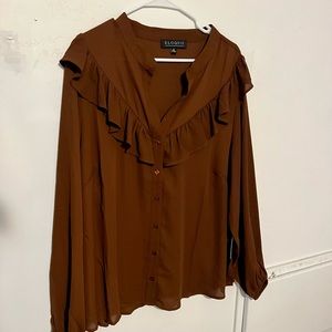NWT! Ruffle Eloquii blouse